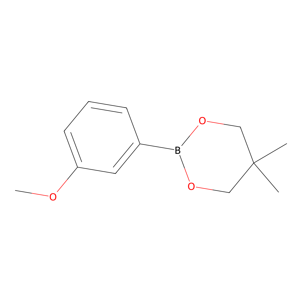 2-(3-Methoxyphenyl)-5,5-dimethyl-1,3,2-dioxaborinane molecular structure, CAS 1003858-50-1