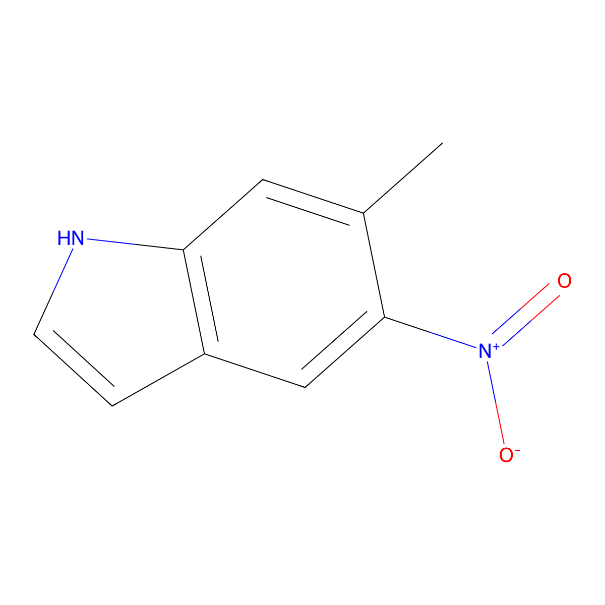 6-methyl-5-nitro-1H-indole molecular structure, CAS 1003858-64-7