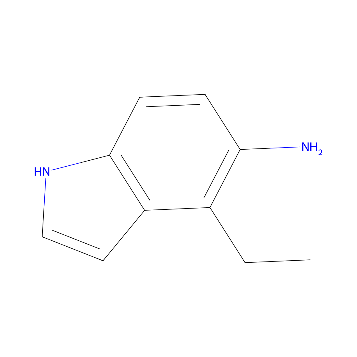 1H-Indol-5-amine, 4-ethyl- molecular structure, CAS 1003858-71-6