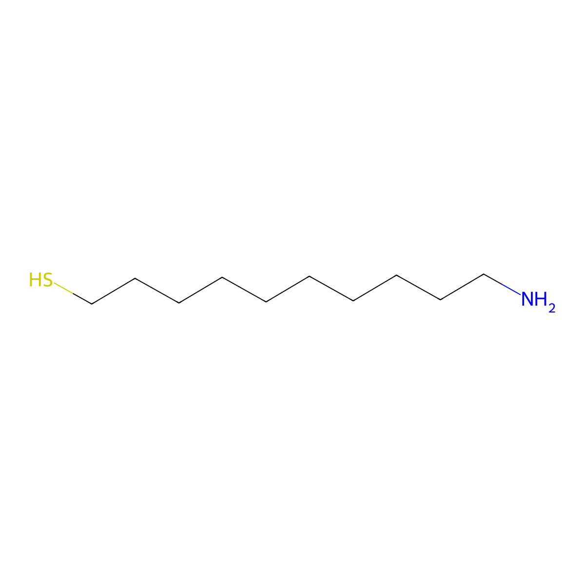 10-Aminodecane-1-thiol molecular structure, CAS 100387-16-4
