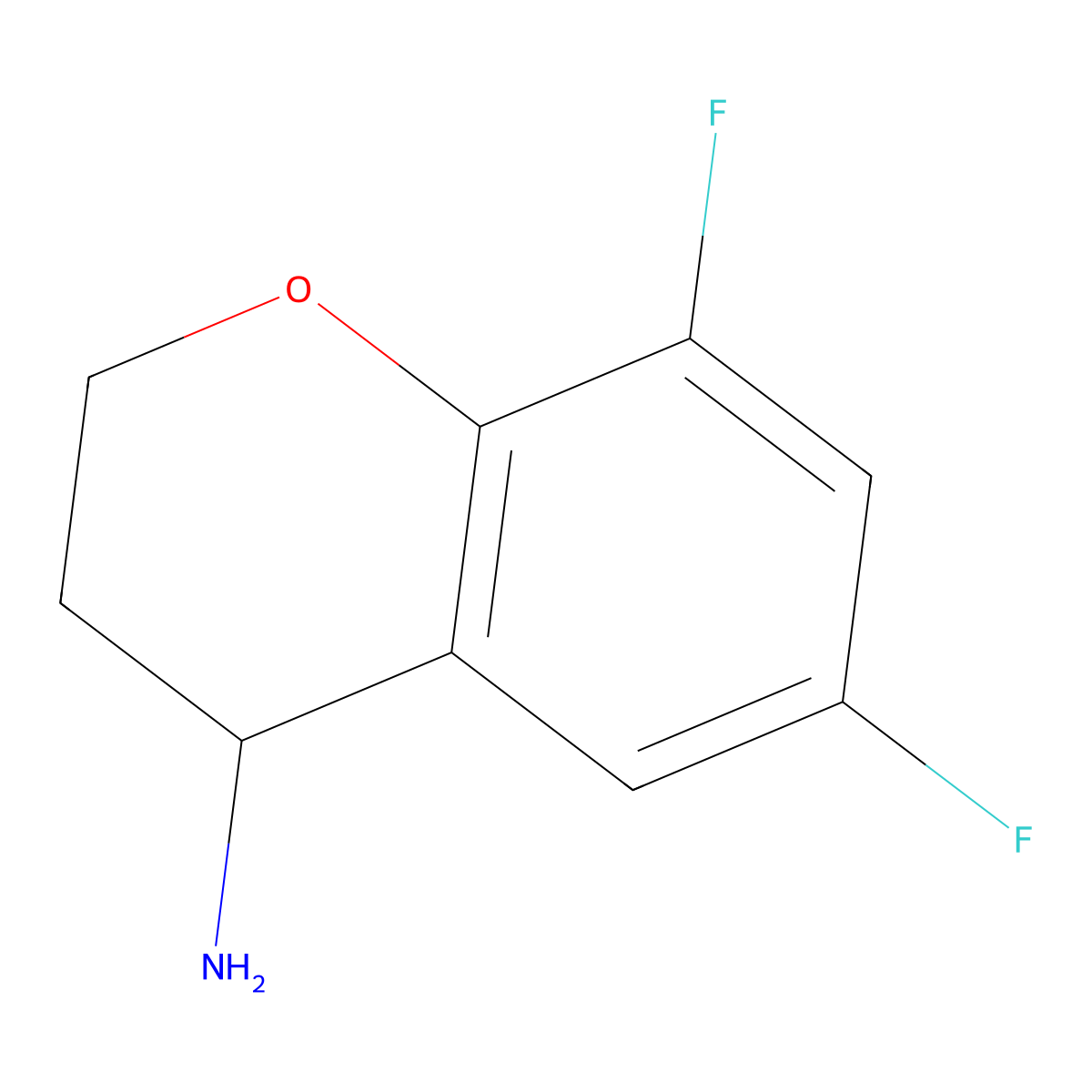 (S)-6,8-Difluorochroman-4-amine molecular structure, CAS 1003887-61-3
