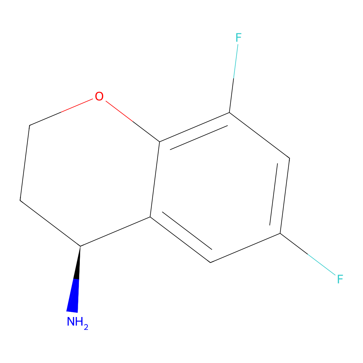 (S)-6,8-Difluorochroman-4-amine molecular structure, CAS 1003887-61-3