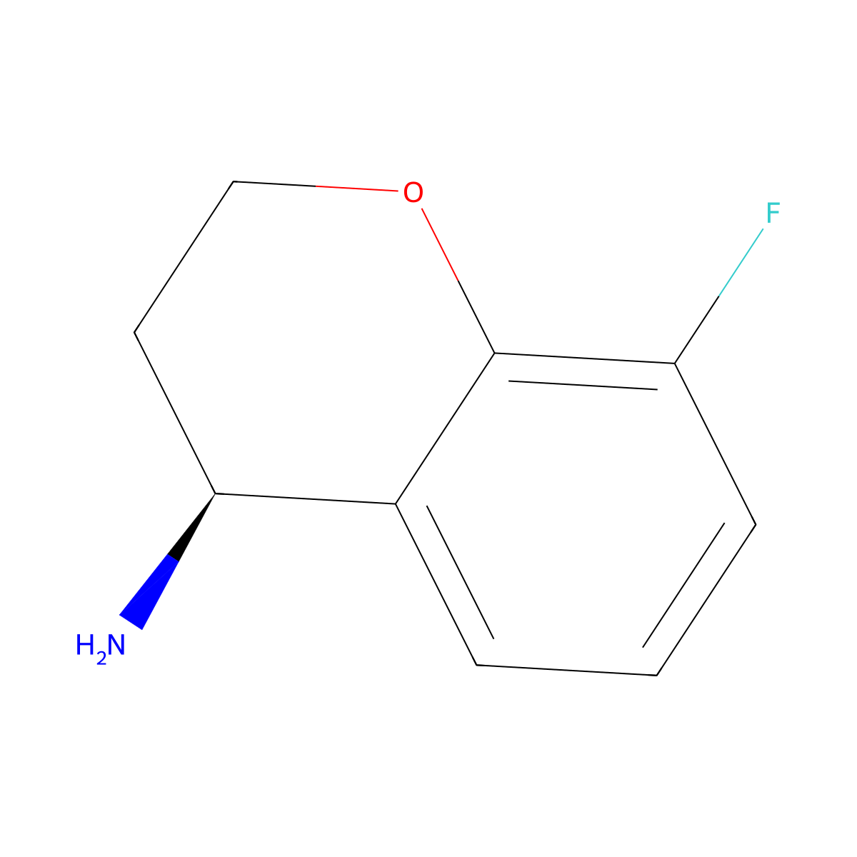 (S)-8-fluorochroman-4-amine molecular structure, CAS 1003887-62-4