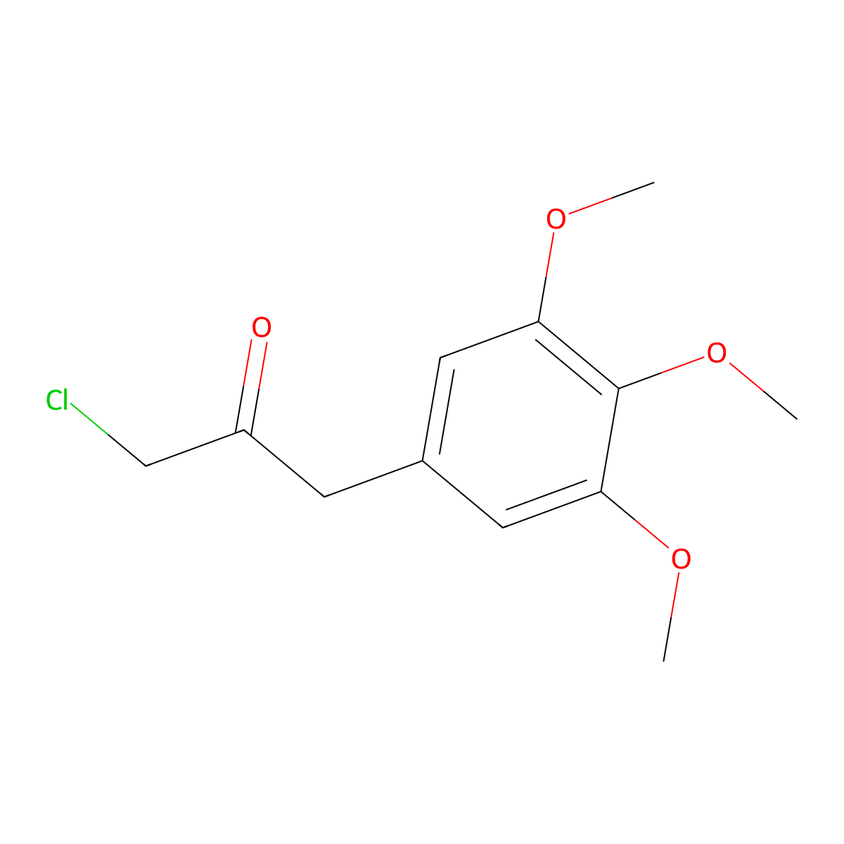 1-Chloro-3-(3,4,5-trimethoxyphenyl)propan-2-one molecular structure, CAS 100389-03-5