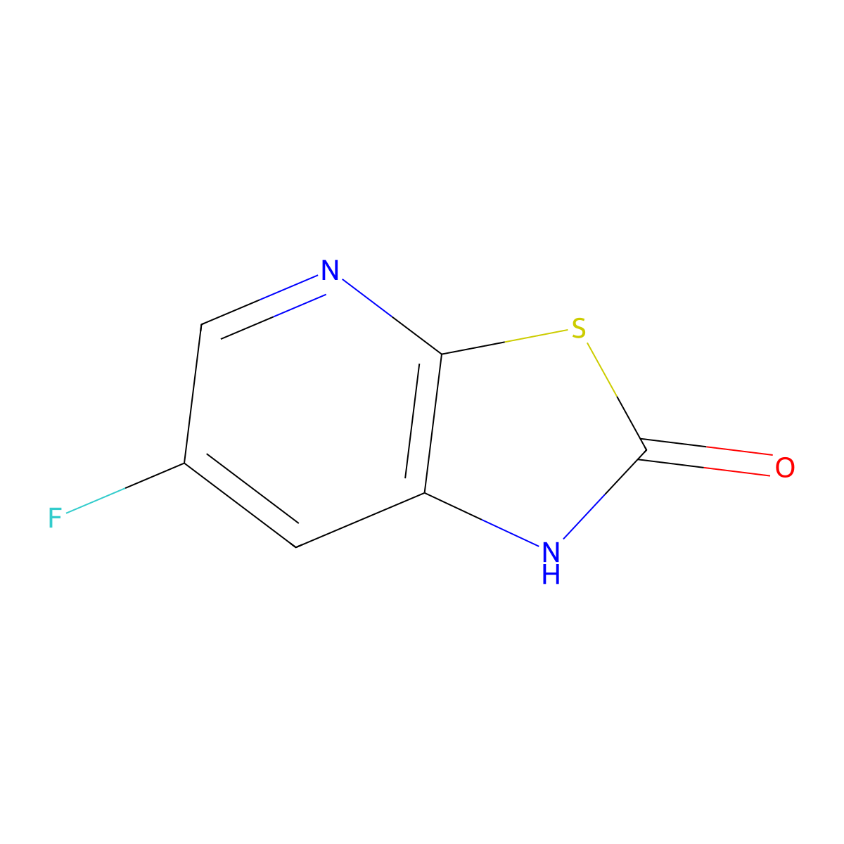 6-Fluorothiazolo[5,4-b]pyridin-2(1H)-one molecular structure, CAS 1003945-43-4