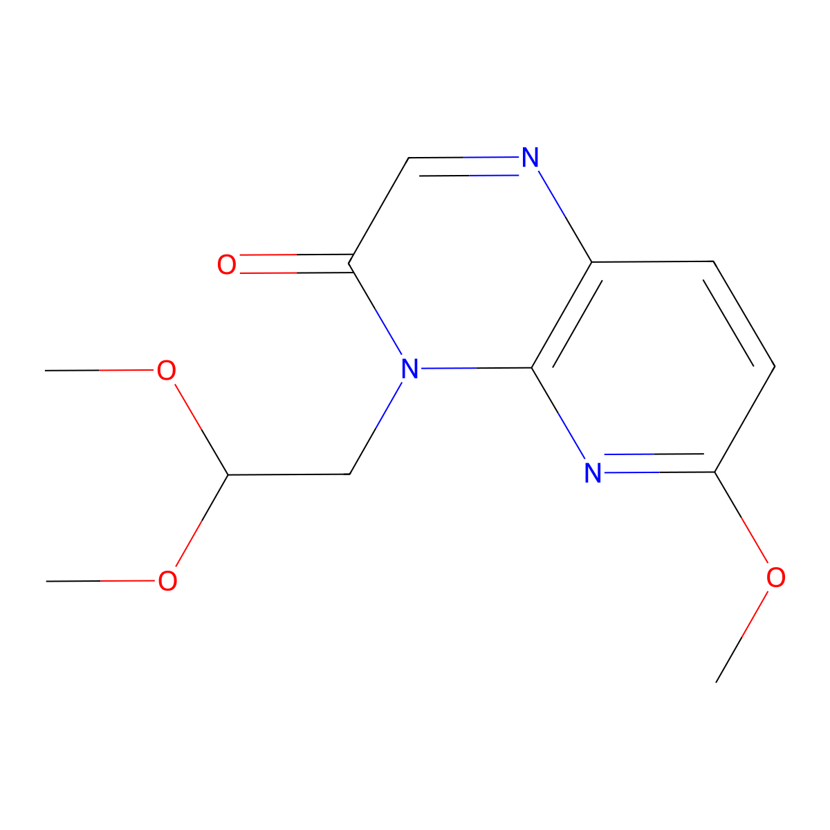 4-(2,2-Dimethoxyethyl)-6-methoxypyrido[2,3-b]pyrazin-3(4H)-one molecular structure, CAS 1003945-84-3
