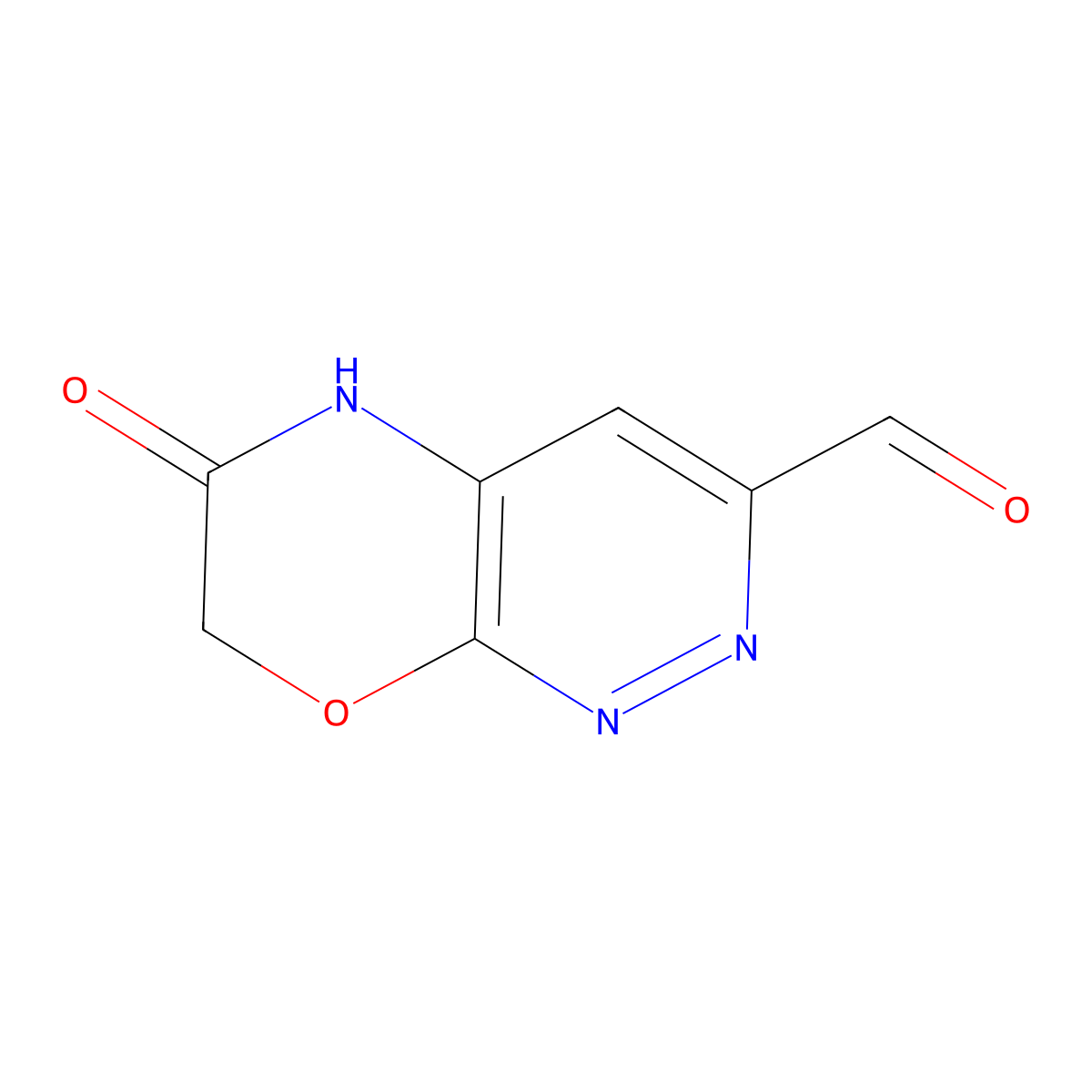 6-Oxo-6,7-dihydro-5H-pyridazino[3,4-b][1,4]oxazine-3-carbaldehyde molecular structure, CAS 1003947-30-5