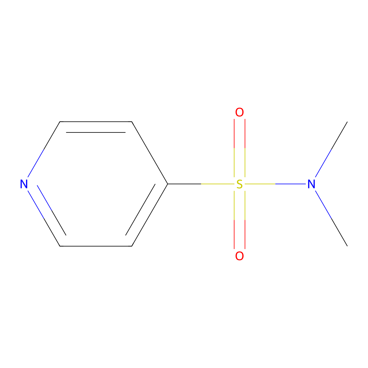 N,N-Dimethylpyridine-4-sulfonamide molecular structure, CAS 100395-59-3