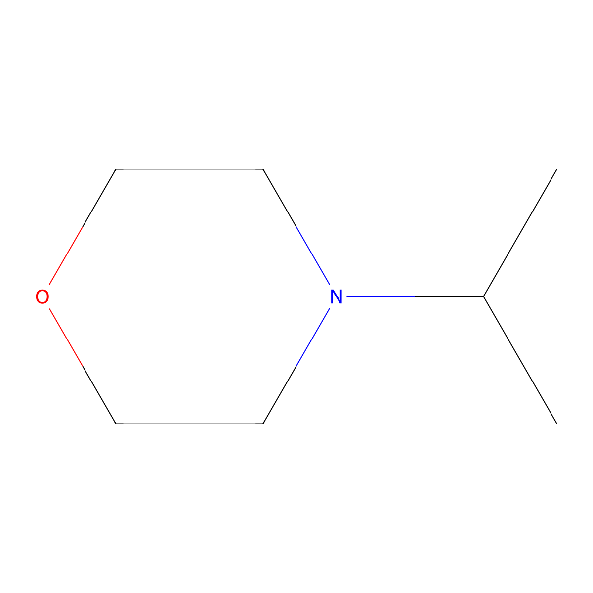 Morpholine, 4-(1-methylethyl)- molecular structure, CAS 1004-14-4
