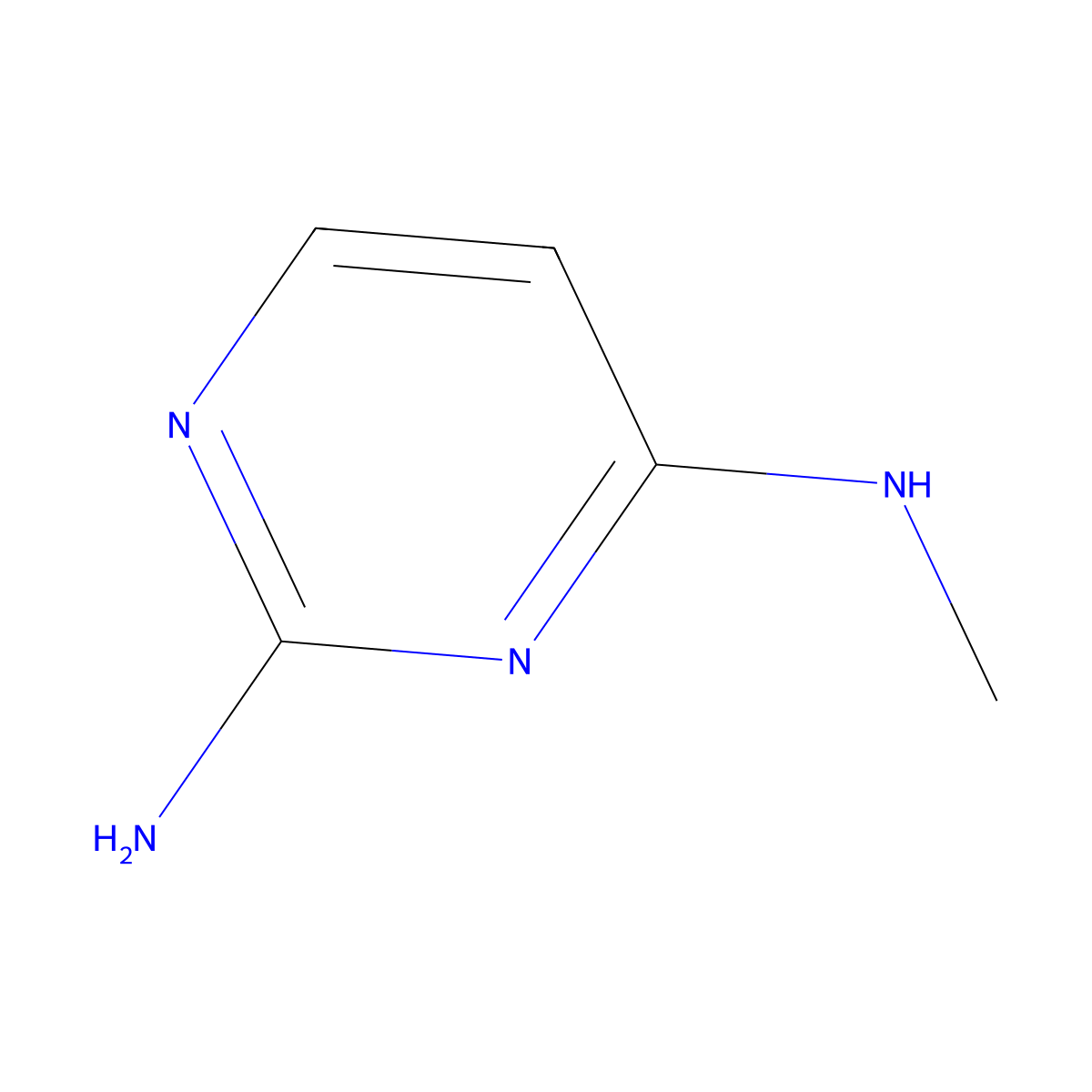 N~4~-Methylpyrimidine-2,4-diamine molecular structure, CAS 1004-18-8