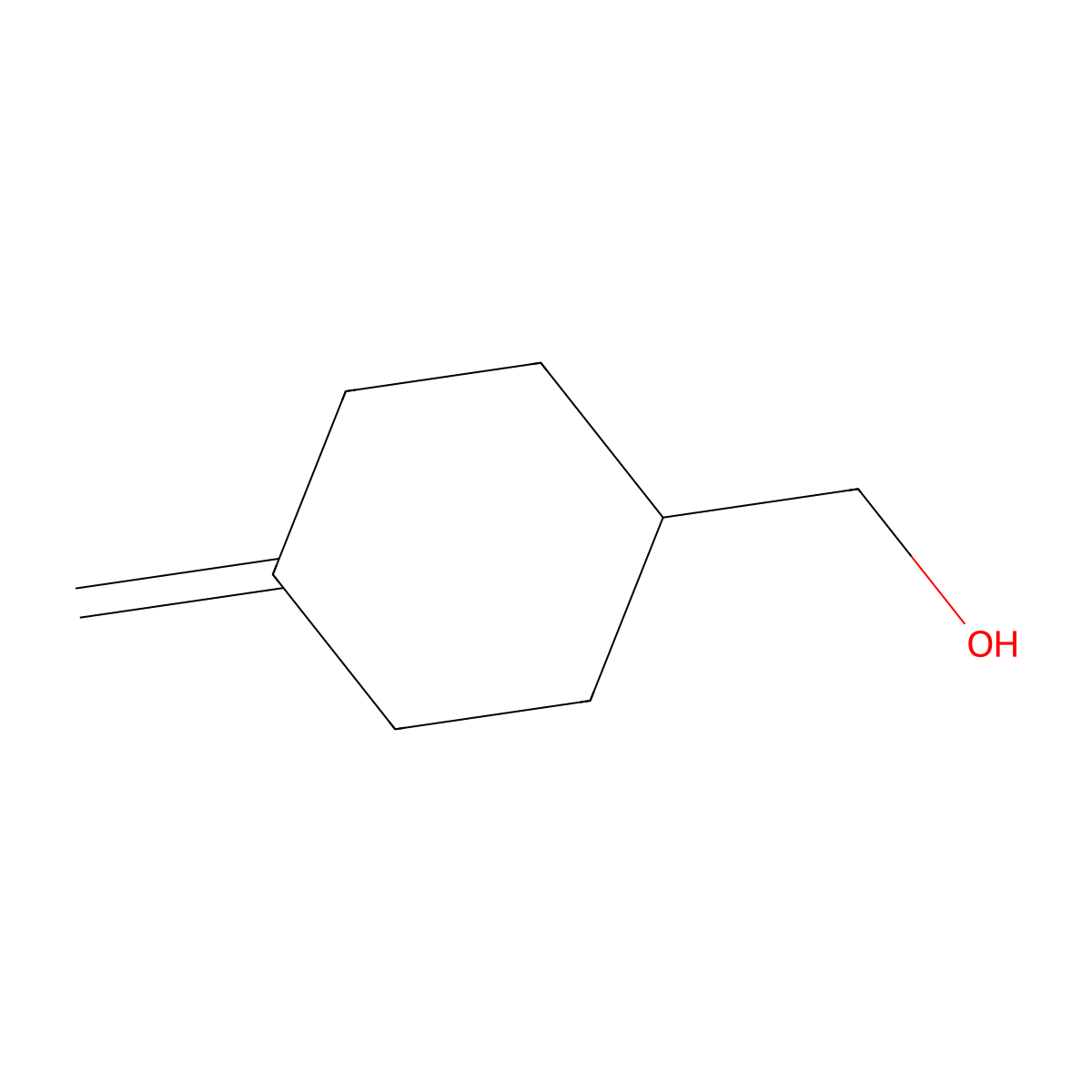 4-Methylenecyclohexylmethanol molecular structure, CAS 1004-24-6