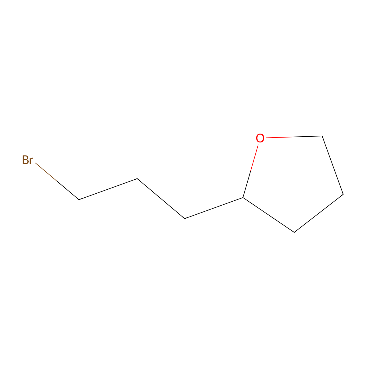 2-(3-Bromopropyl)oxolane molecular structure, CAS 1004-28-0
