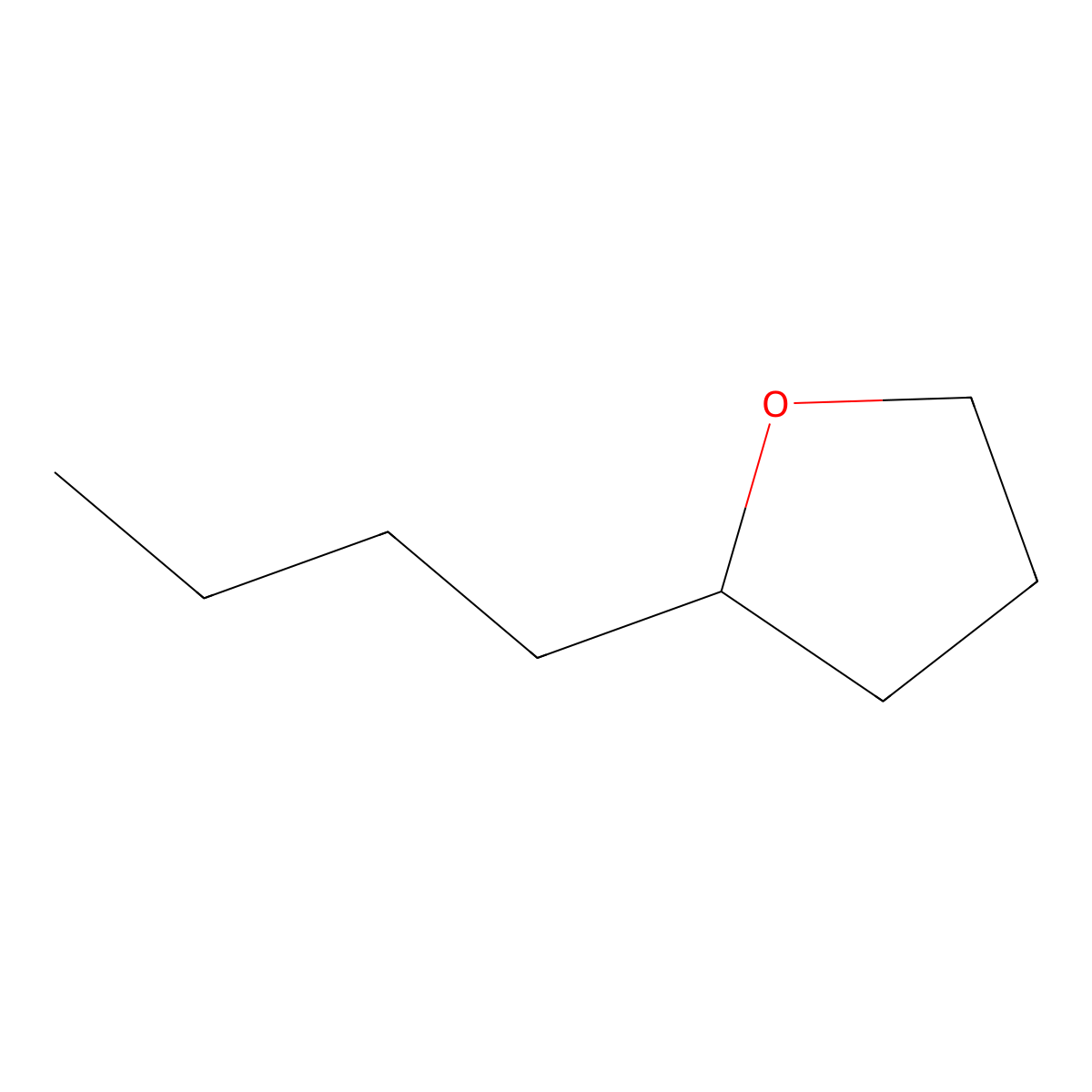 2-Butyltetrahydrofuran molecular structure, CAS 1004-29-1