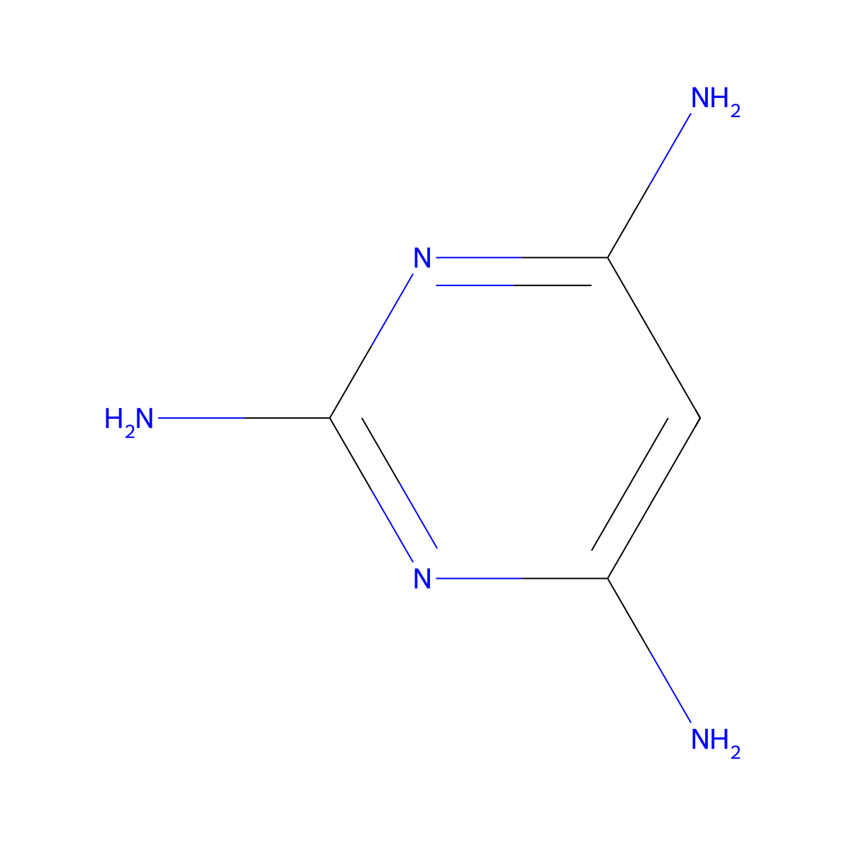 2,4,6-Triaminopyrimidine molecular structure, CAS 1004-38-2