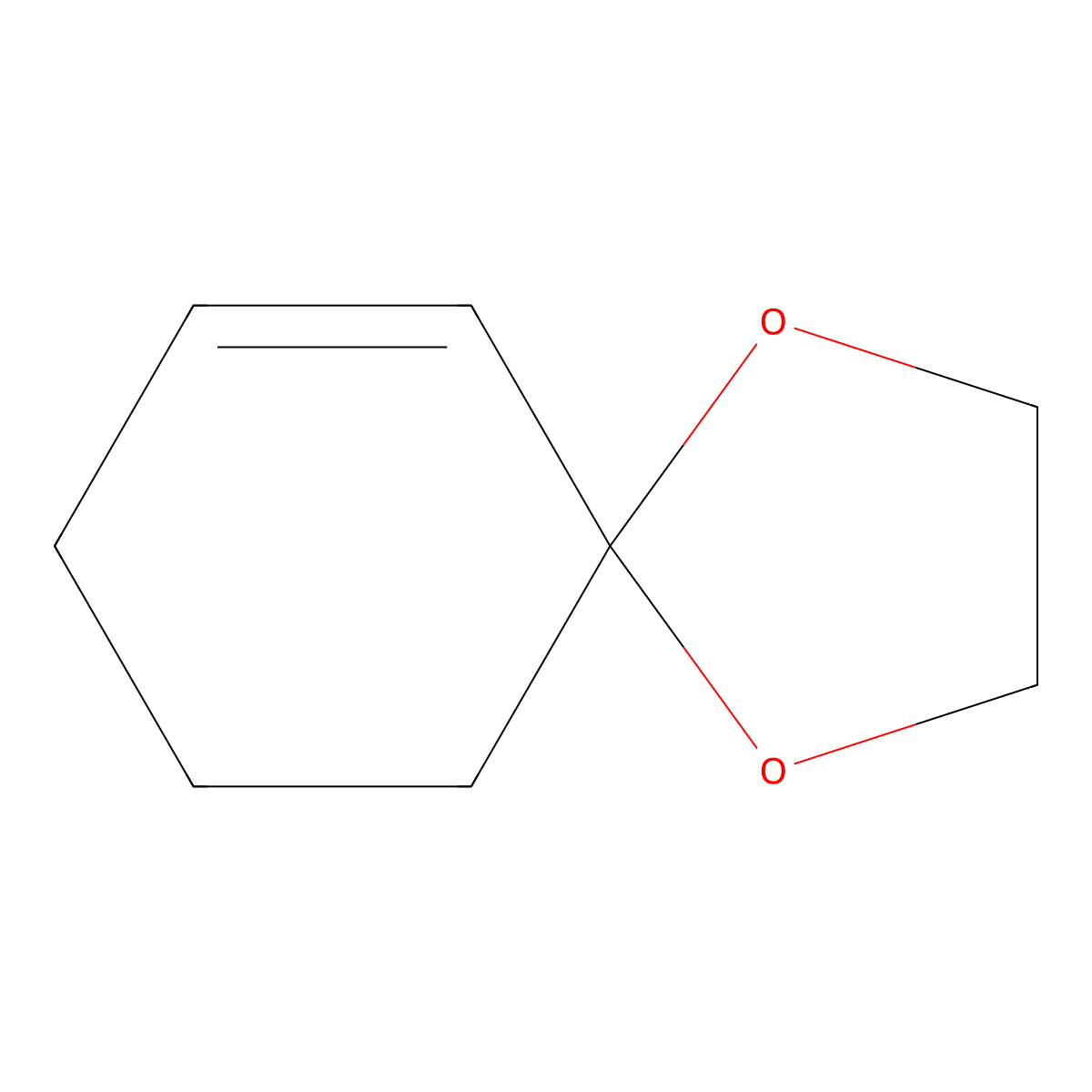 1,4-Dioxaspiro[4.5]dec-6-ene molecular structure, CAS 1004-58-6