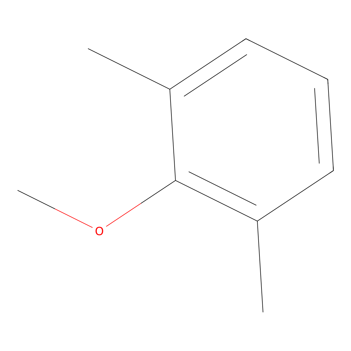 2,6-Dimethylanisole molecular structure, CAS 1004-66-6