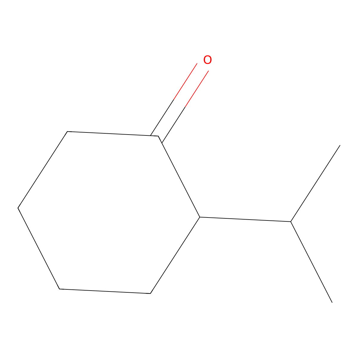 2-Isopropylcyclohexan-1-one molecular structure, CAS 1004-77-9