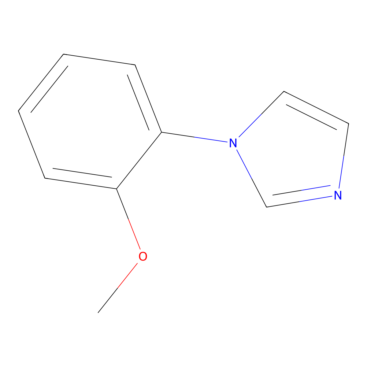 1-(2-methoxyphenyl)-1H-imidazole molecular structure, CAS 10040-93-4