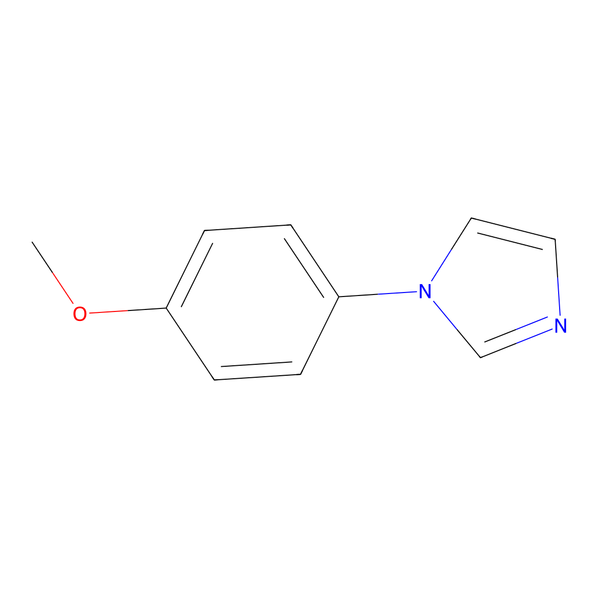 1-(4-Methoxyphenyl)-1H-imidazole molecular structure, CAS 10040-95-6