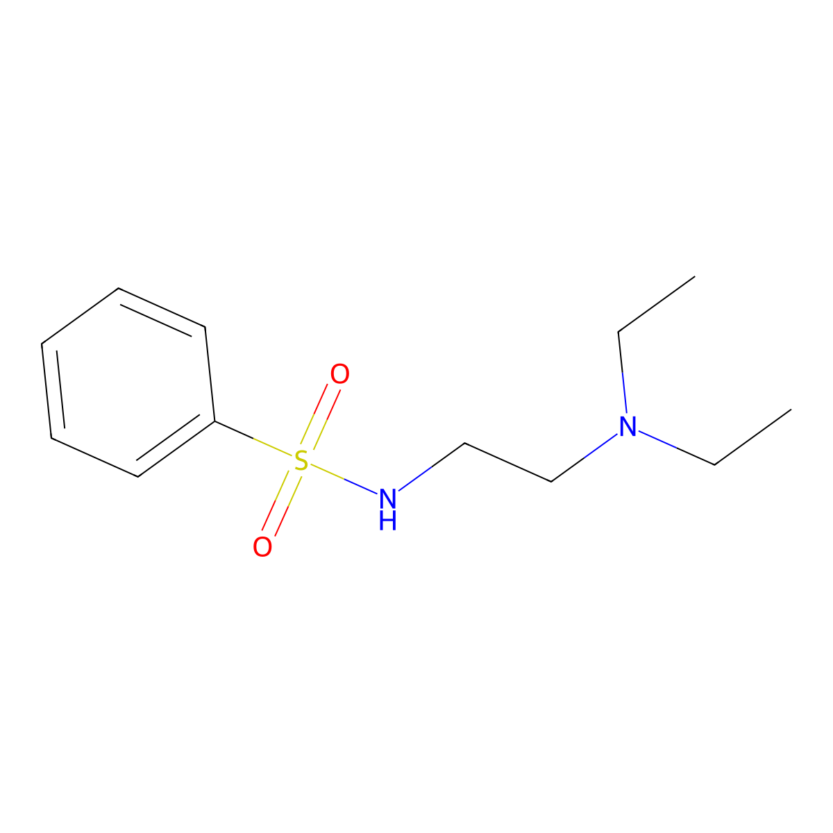N-[2-(diethylamino)ethyl]benzenesulfonamide molecular structure, CAS 1004020-09-0