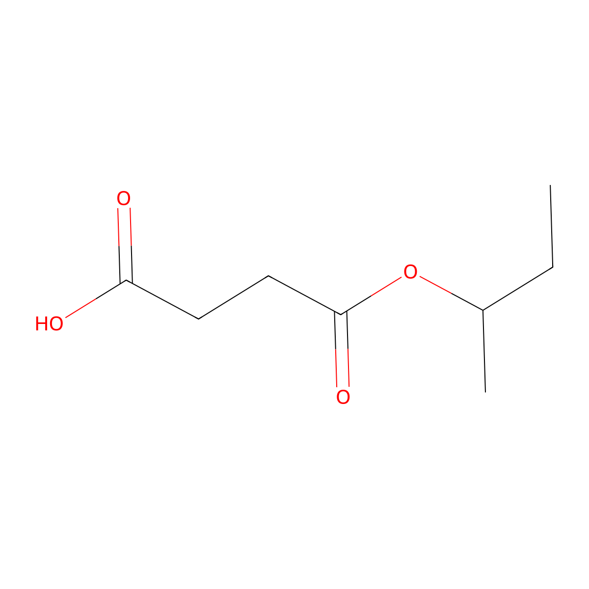 4-(sec-Butoxy)-4-oxobutanoic acid molecular structure, CAS 100405-37-6