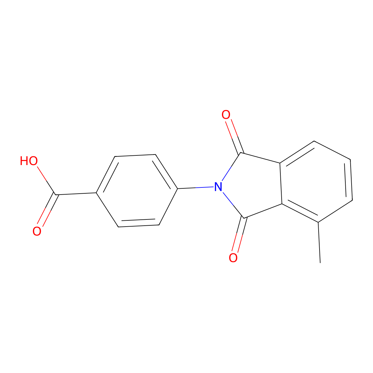 4-(4-Methyl-1,3-dioxo-1,3-dihydro-2H-isoindol-2-YL)benzoic acid molecular structure, CAS 1004085-26-0