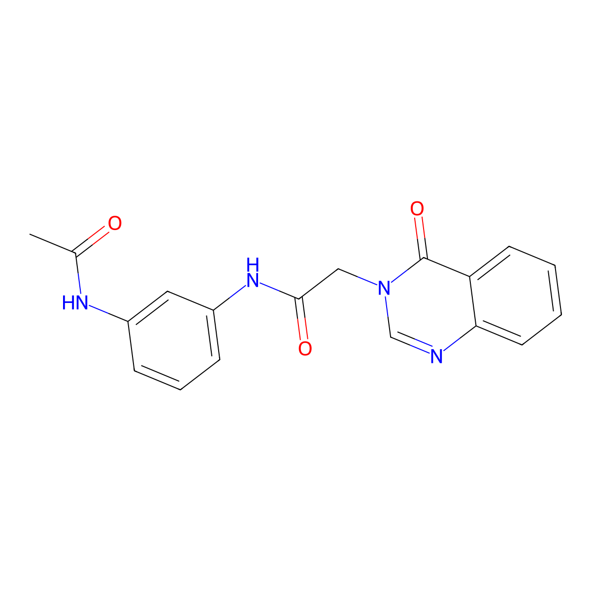 N-[3-(acetylamino)phenyl]-2-(4-oxoquinazolin-3(4H)-yl)acetamide molecular structure, CAS 1004120-99-3