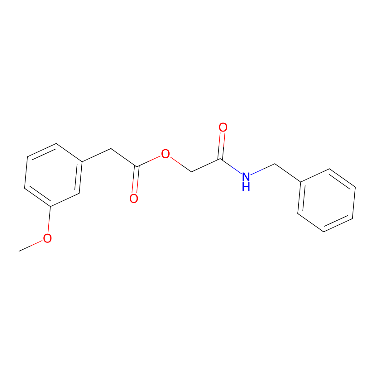 2-(Benzylamino)-2-oxoethyl (3-methoxyphenyl)acetate molecular structure, CAS 1004126-87-7