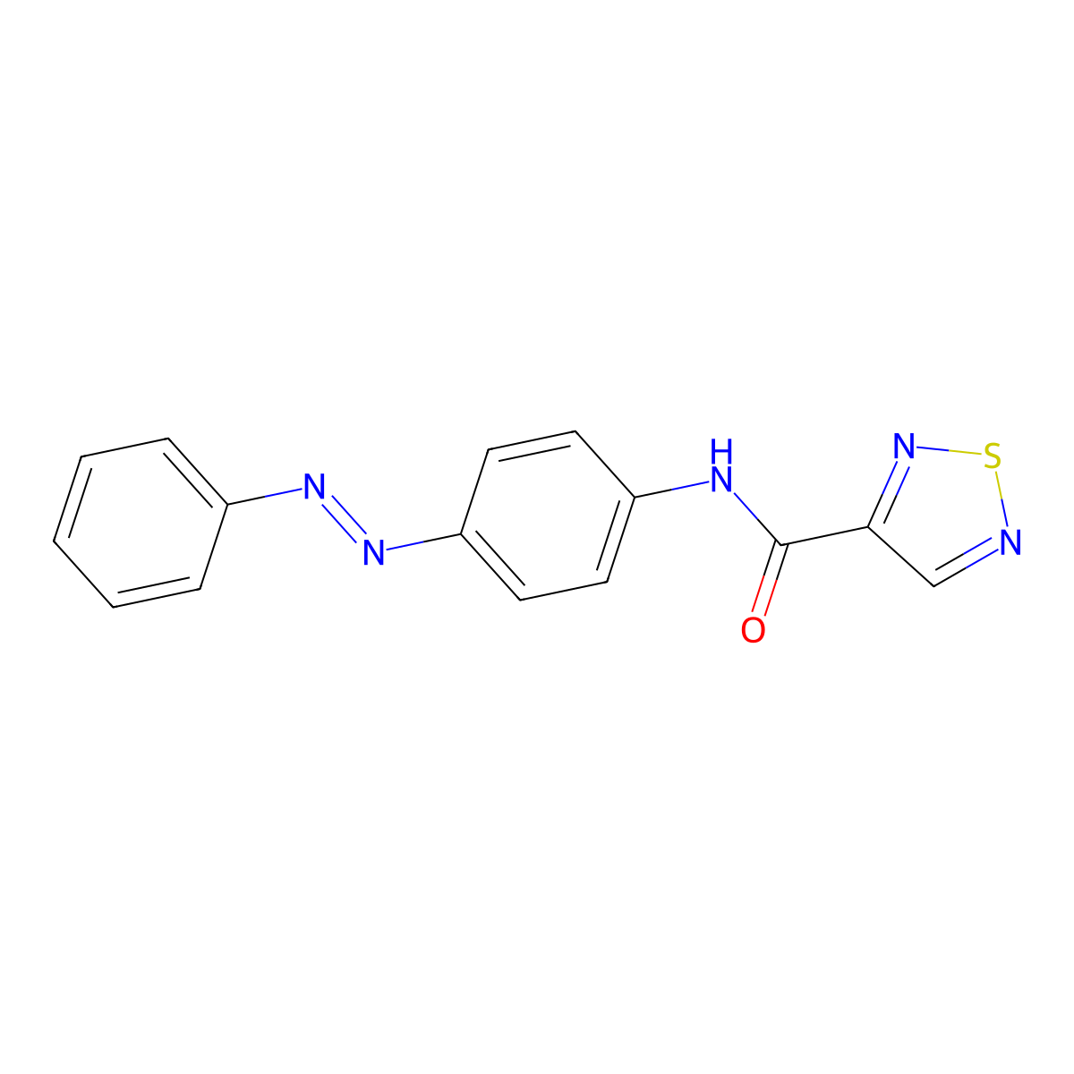 N-[4-[(1E)-2-Phenyldiazenyl]phenyl]-1,2,5-thiadiazole-3-carboxamide molecular structure, CAS 1004165-07-4