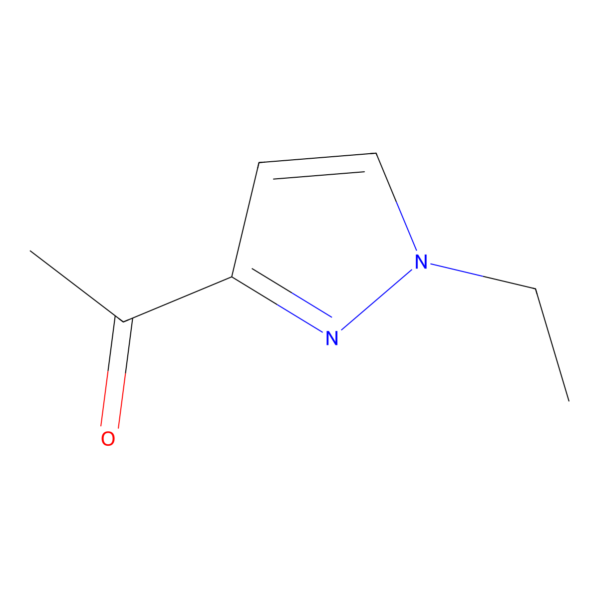 1-(1-Ethyl-1H-pyrazol-3-yl)ethanone molecular structure, CAS 1004193-93-4