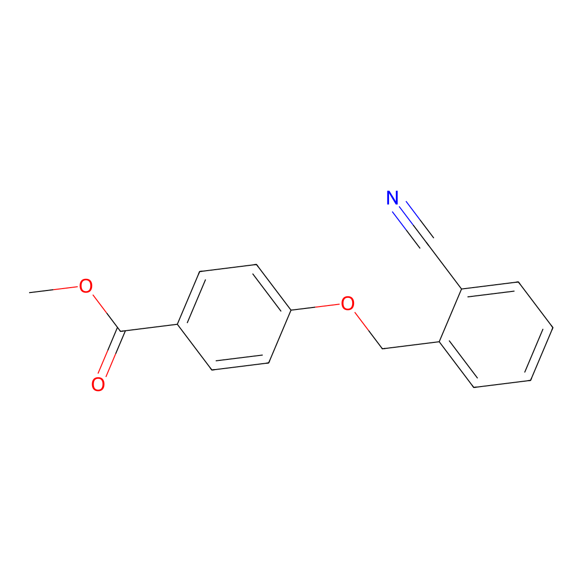 Methyl 4-[(2-cyanobenzyl)oxy]benzoate molecular structure, CAS 1004249-25-5