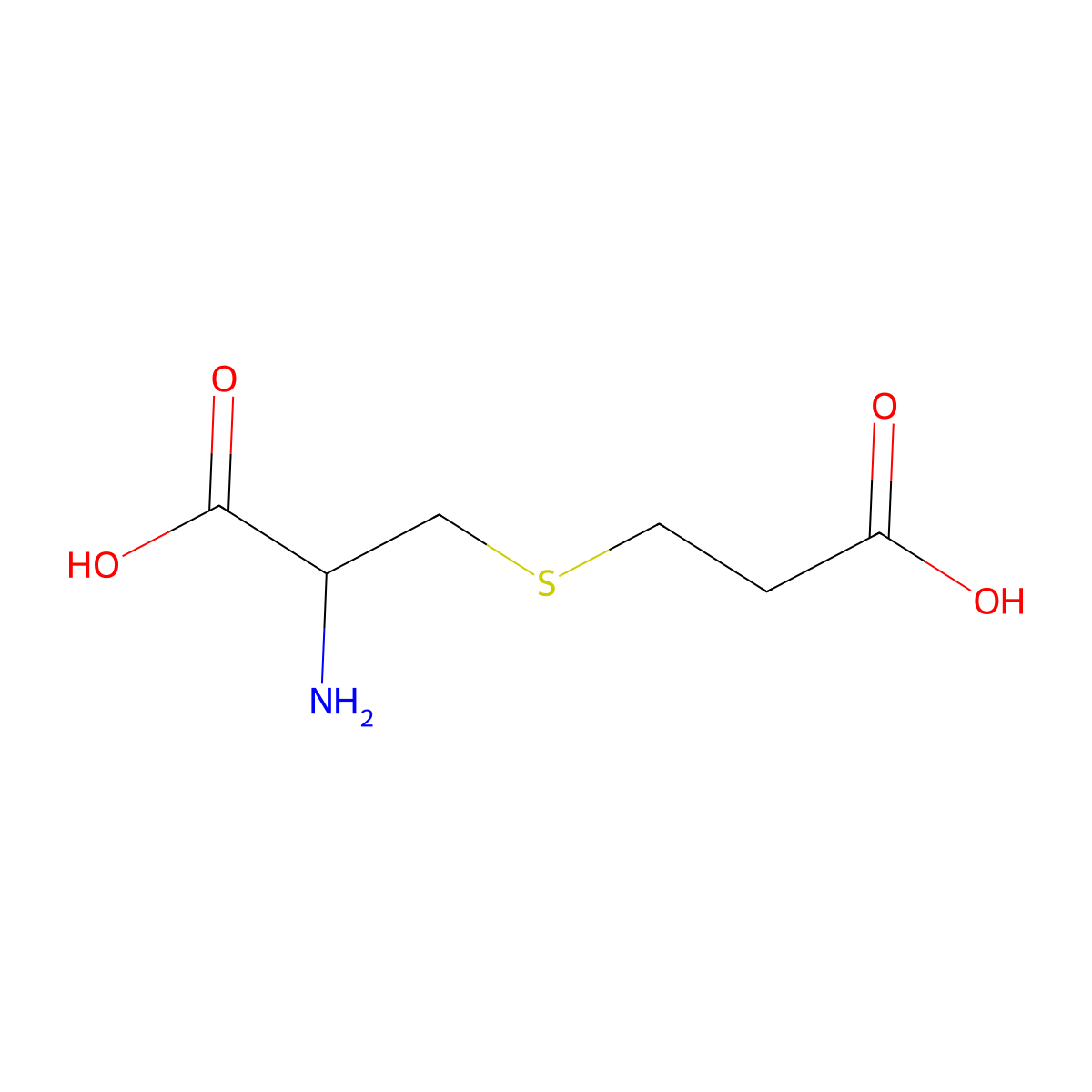 S-(2-Carboxyethyl)cysteine molecular structure, CAS 100429-59-2