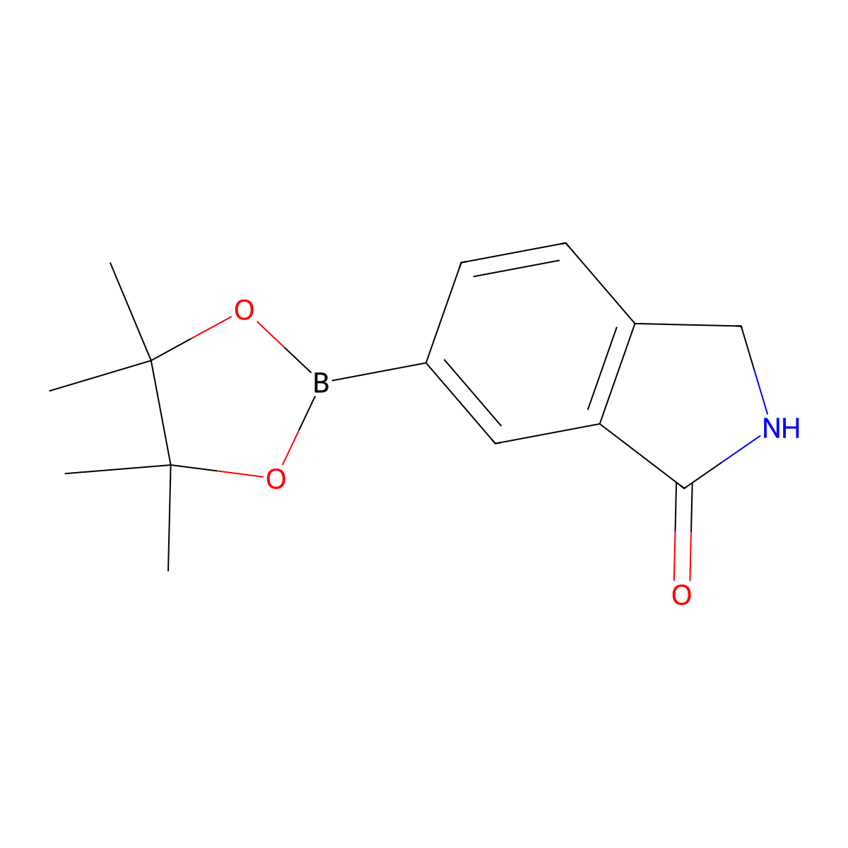6-(tetramethyl-1,3,2-dioxaborolan-2-yl)-2,3-dihydro-1H-isoindol-1-one molecular structure, CAS 1004294-80-7