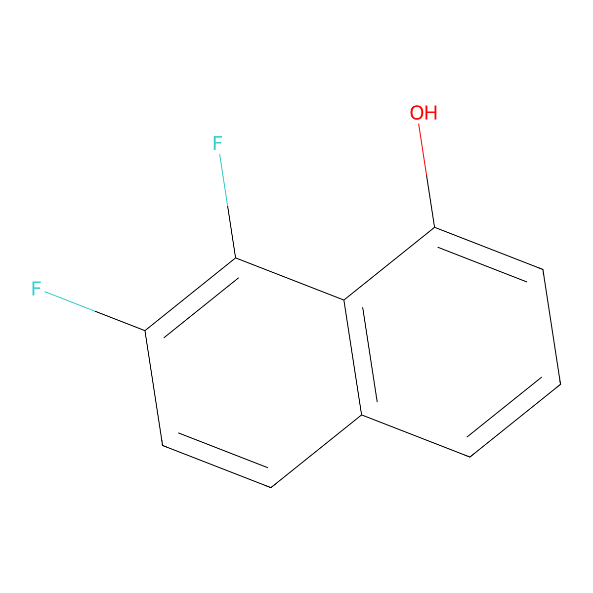7,8-Difluoronaphthalen-1-ol molecular structure, CAS 1004296-26-7