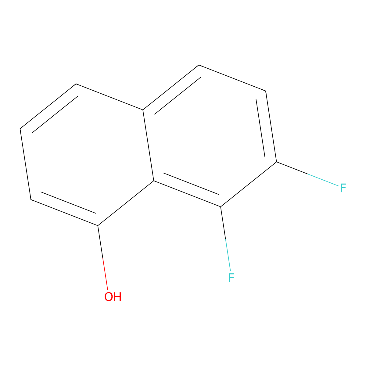 7,8-Difluoronaphthalen-1-ol molecular structure, CAS 1004296-26-7