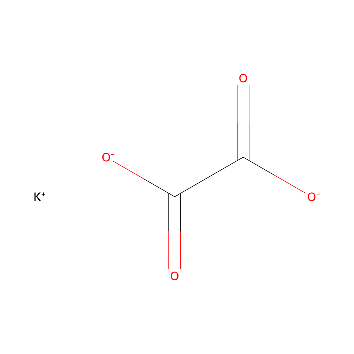 Ethanedioic acid, potassium salt (1:?) molecular structure, CAS 10043-22-8