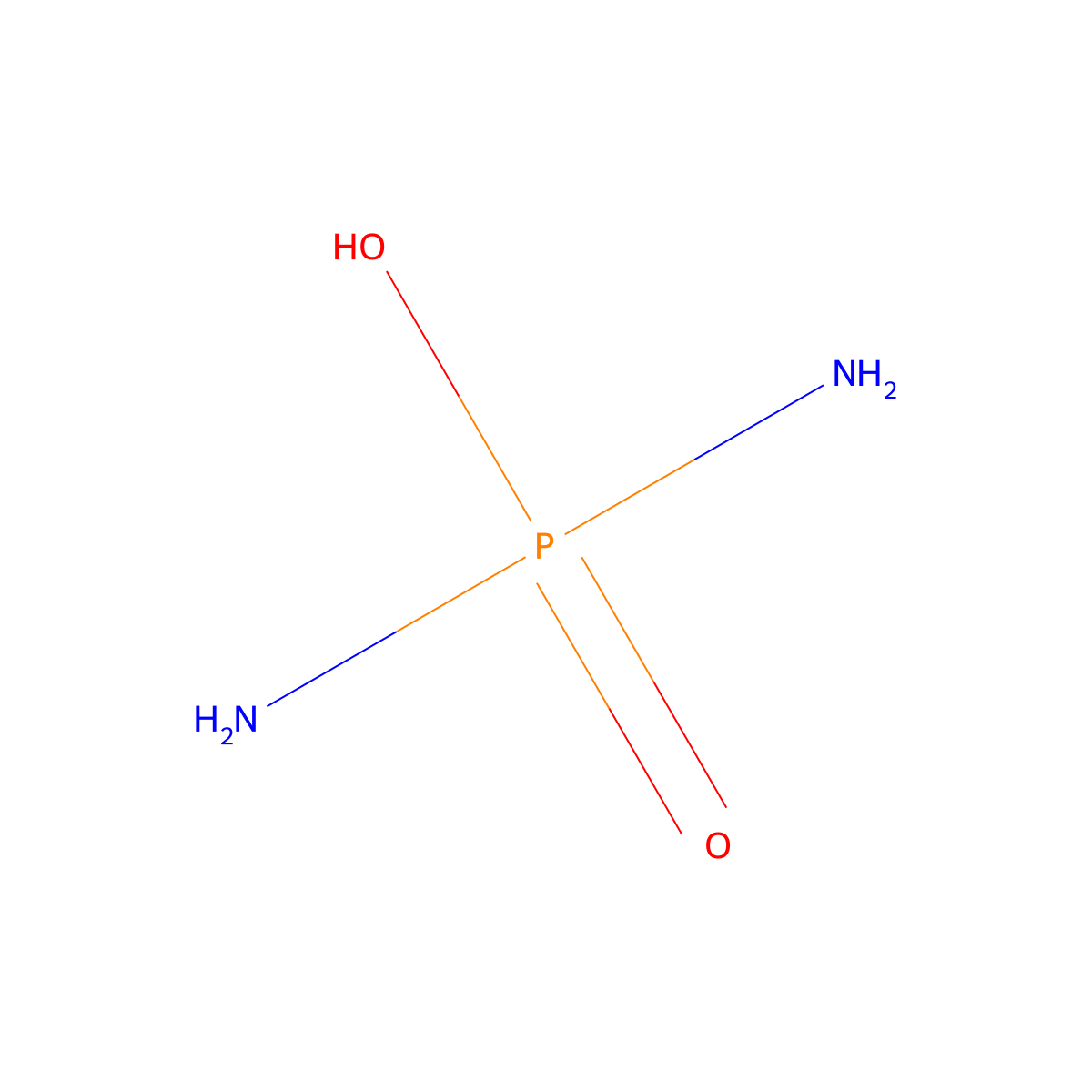 Phosphorodiamidic Acid molecular structure, CAS 10043-91-1