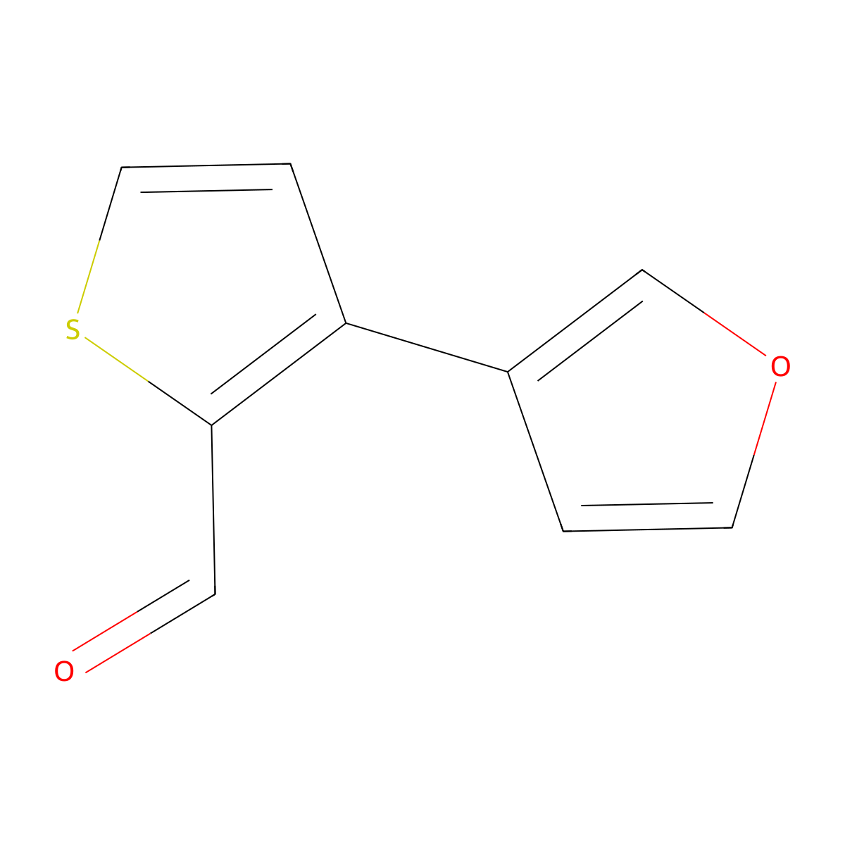 3-(Furan-3-yl)thiophene-2-carbaldehyde molecular structure, CAS 1004300-19-9