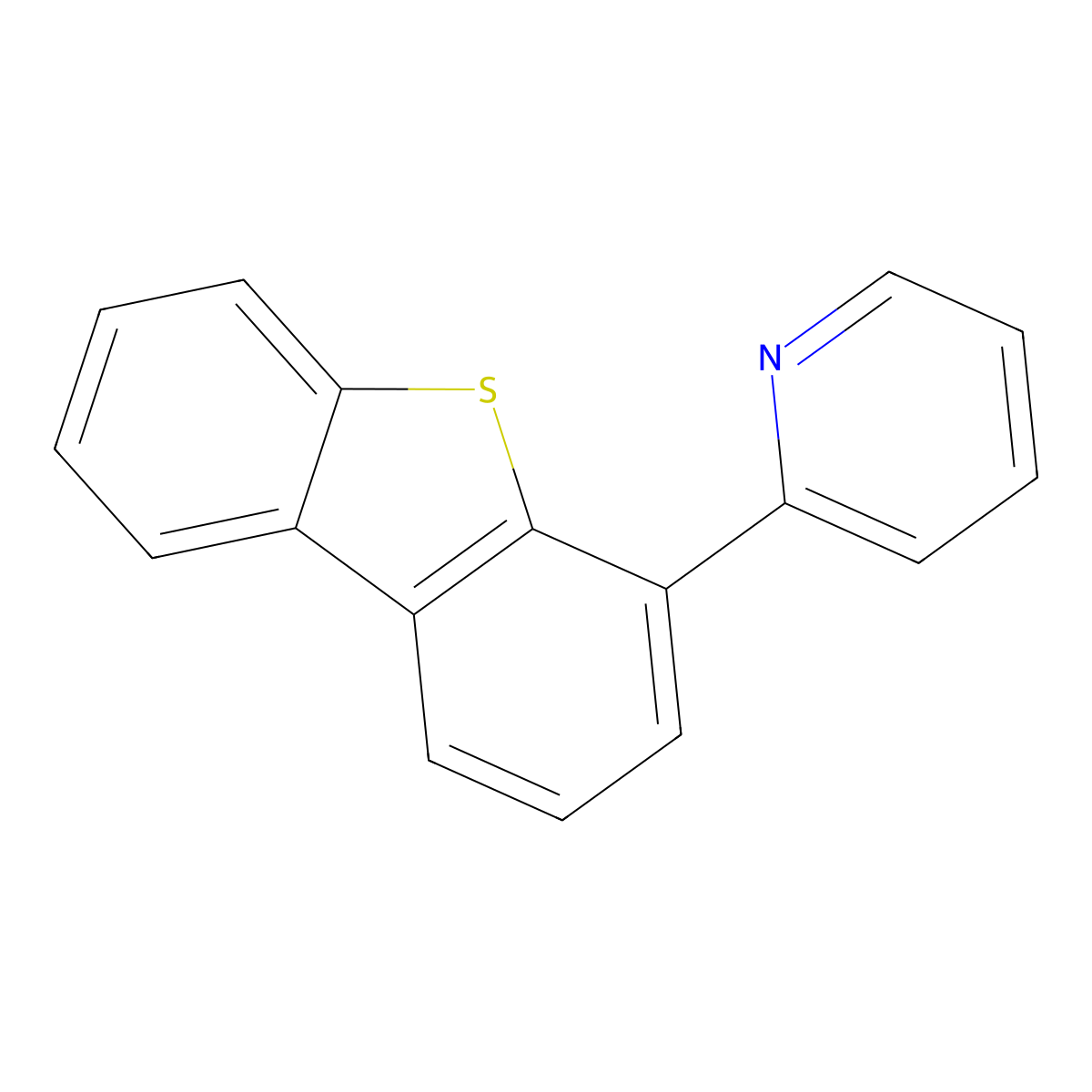 2-(Dibenzo[b,d]thiophen-4-yl)pyridine molecular structure, CAS 1004300-24-6