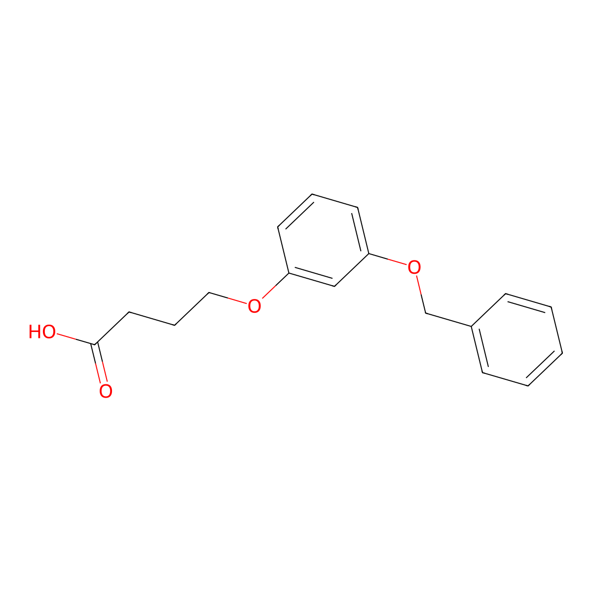 4-(3-(Benzyloxy)phenoxy)butanoic acid molecular structure, CAS 1004305-00-3