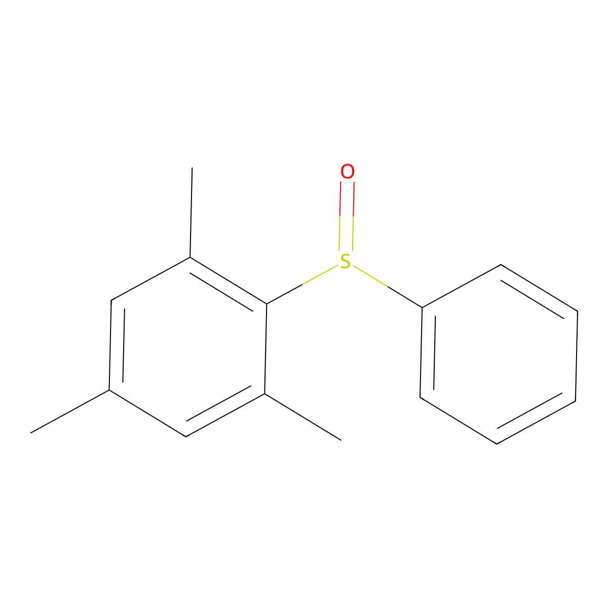 (R)-Mesityl phenyl sulfoxide molecular structure, CAS 100431-21-8