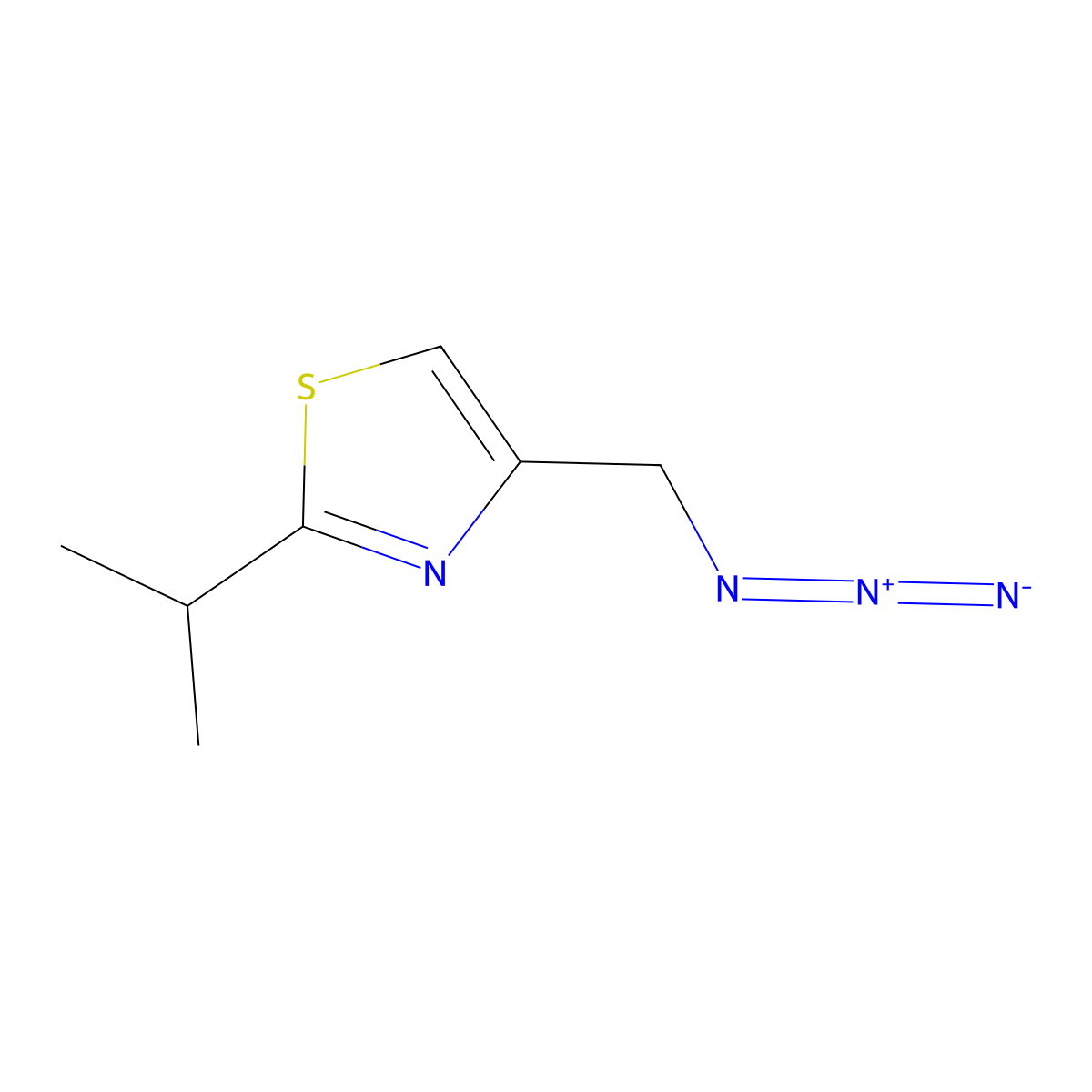 4-(Azidomethyl)-2-(1-methylethyl)thiazole molecular structure, CAS 1004316-53-3
