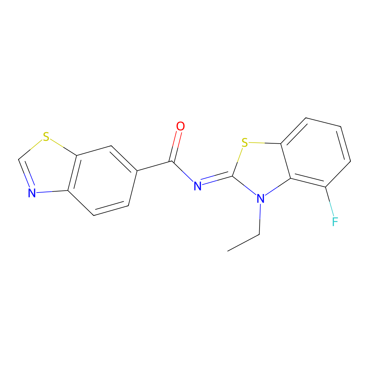 (Z)-N-(3-ethyl-4-fluorobenzo[d]thiazol-2(3H)-ylidene)benzo[d]thiazole-6-carboxamide molecular structure, CAS 1004366-30-6