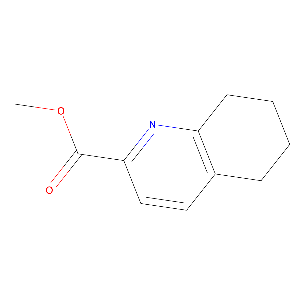 Methyl 5,6,7,8-tetrahydroquinoline-2-carboxylate molecular structure, CAS 100445-44-1