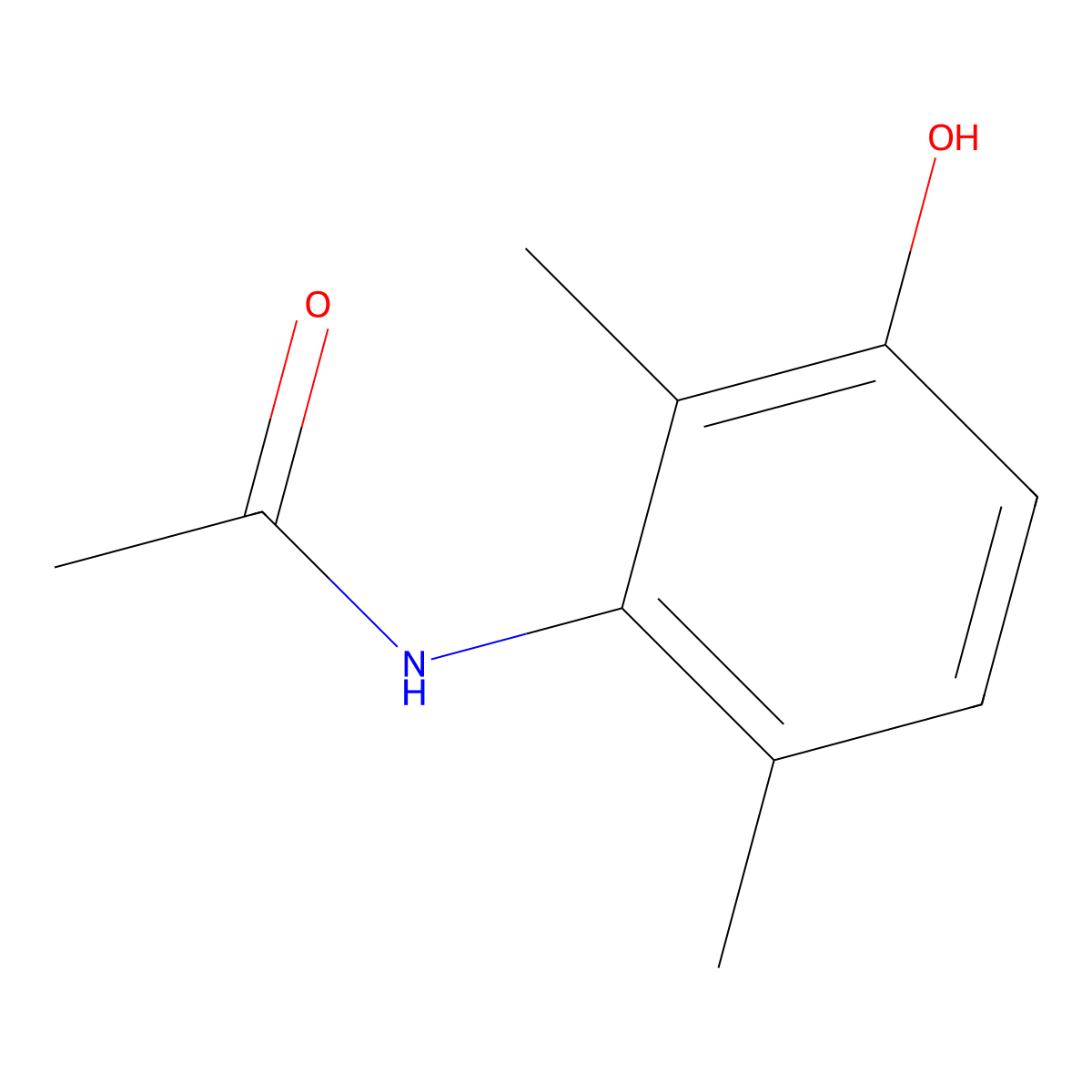 N-(3-Hydroxy-2,6-dimethylphenyl)acetamide molecular structure, CAS 100445-95-2