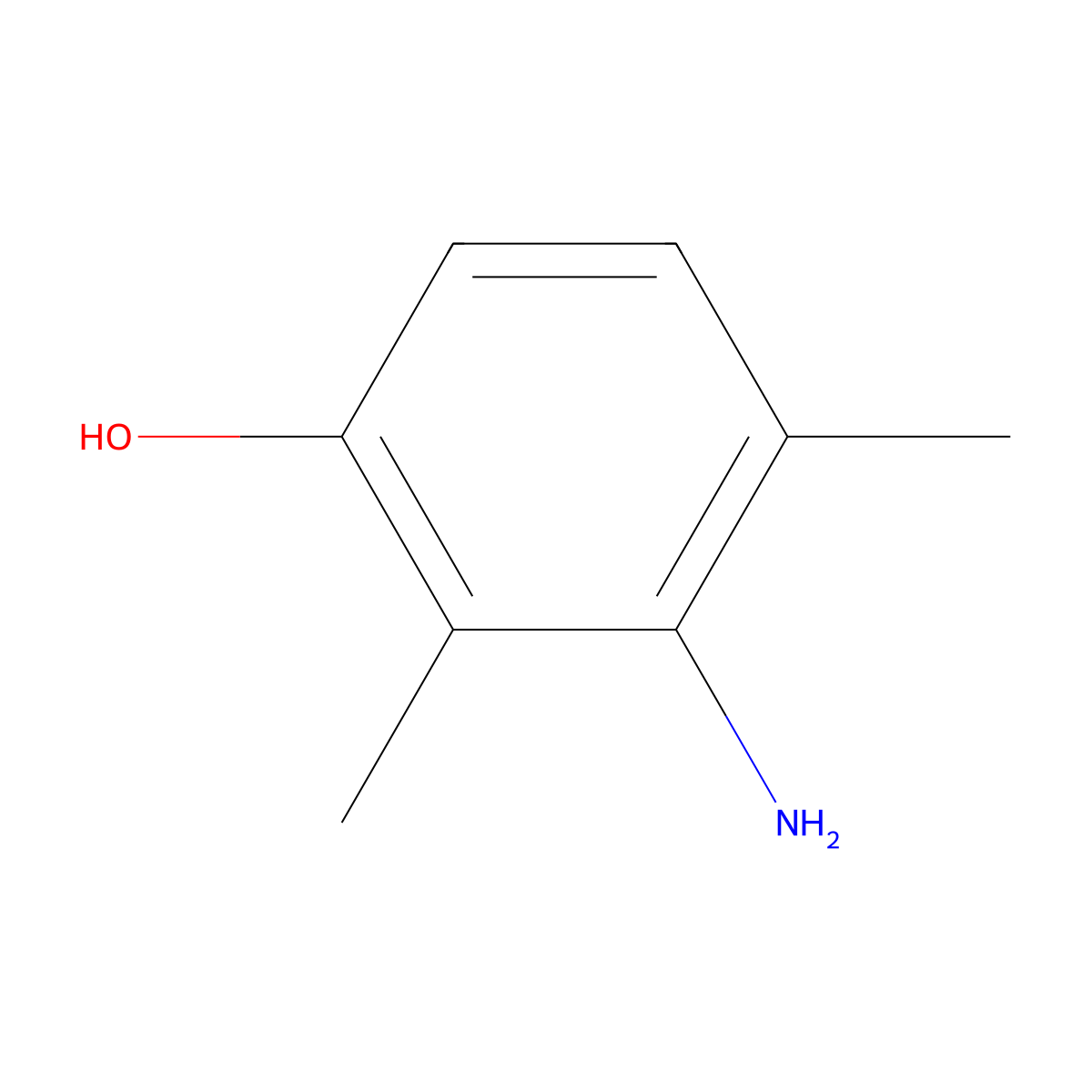 3-Amino-2,4-dimethylphenol molecular structure, CAS 100445-96-3