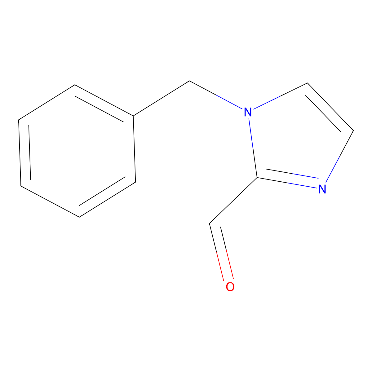 1-benzyl-1H-imidazole-2-carbaldehyde molecular structure, CAS 10045-65-5
