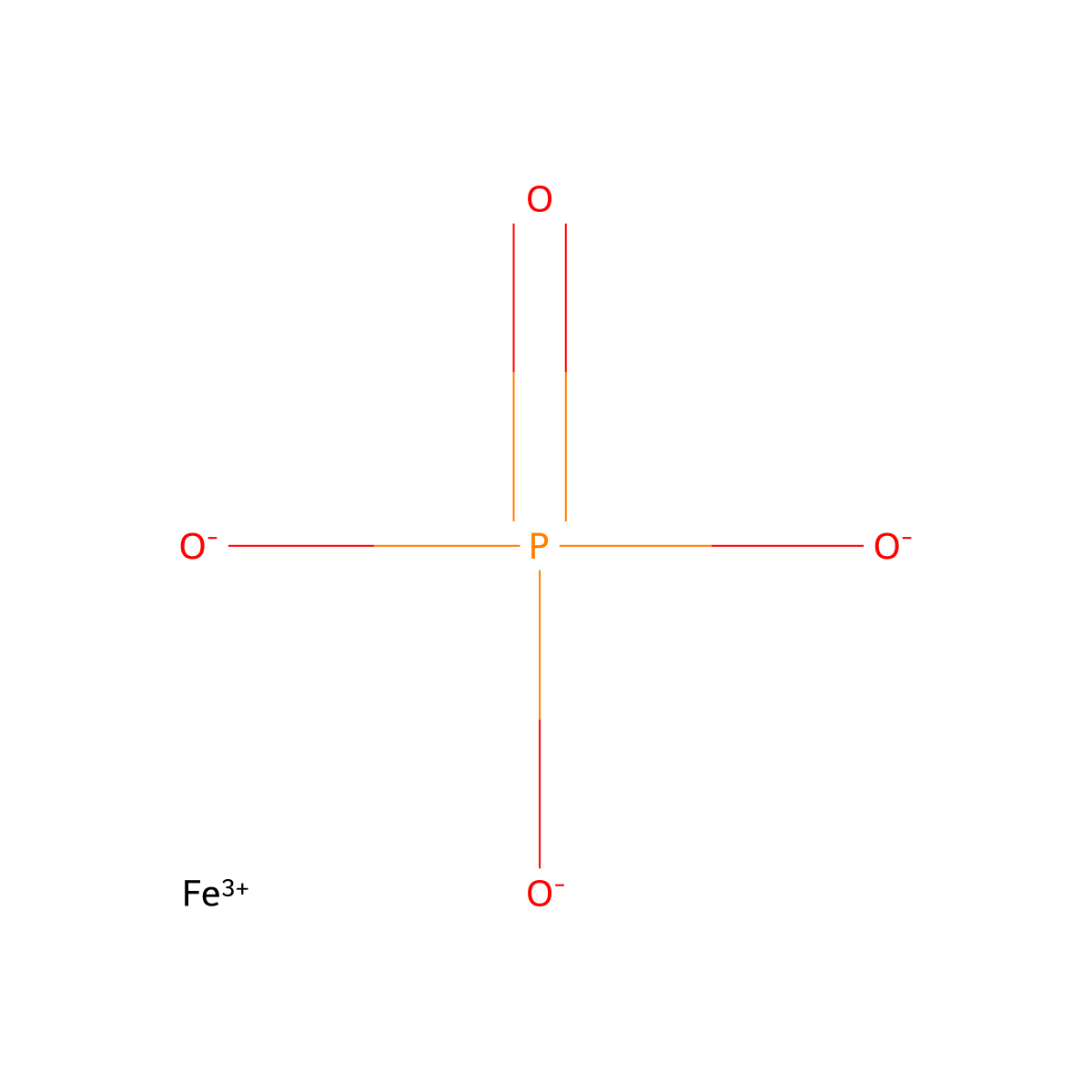 Ferric Phosphate molecular structure, CAS 10045-86-0