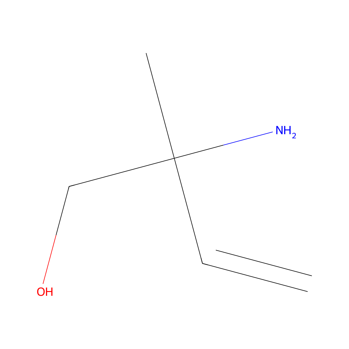 2-Amino-2-methylbut-3-en-1-ol molecular structure, CAS 100450-08-6