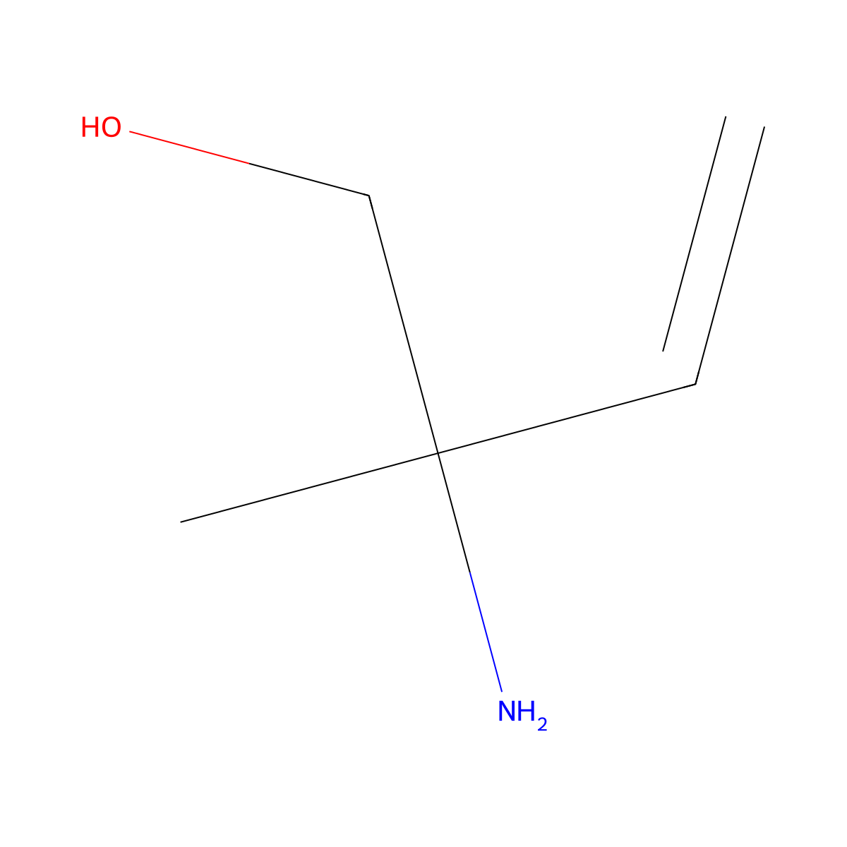 2-Amino-2-methylbut-3-en-1-ol molecular structure, CAS 100450-08-6